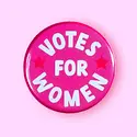 The Hissin Kitten - THK THK AC - Votes for Women Button Pin