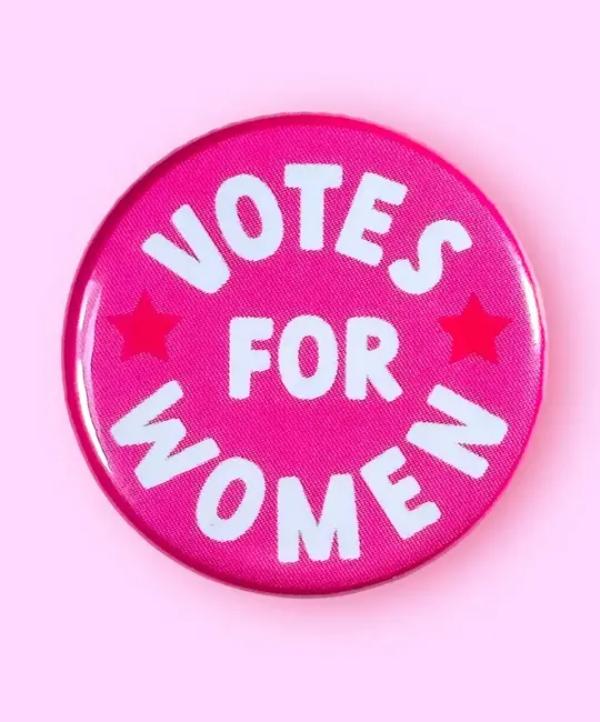 The Hissin Kitten - THK THK AC - Vote for Women Button Pin