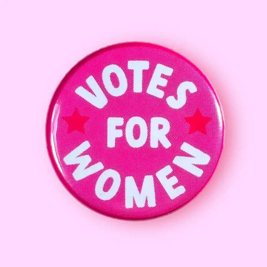 The Hissin Kitten - THK THK AC - Vote for Women Button Pin