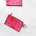 Calhoun & Co. - CAL CAL BA - Howdy Cowgirl Cowboy Boots Pouch Zipper Card Holder with Keyring