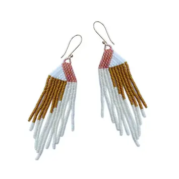 Bluma Project - BLP BLP JEEA - Quattro Beaded Earring White