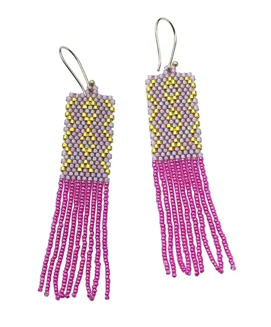 Bluma Project - BLP BLP JEEA - Tattoo Beaded Earring Fushia
