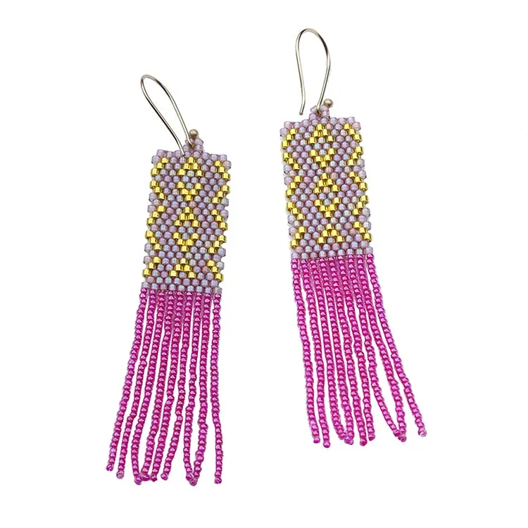Bluma Project - BLP BLP JEEA - Tattoo Beaded Earring Fushia