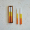 Creative Co-Op - CCO CCO CA - Candy Corn Colored Taper Candles, Set of 2