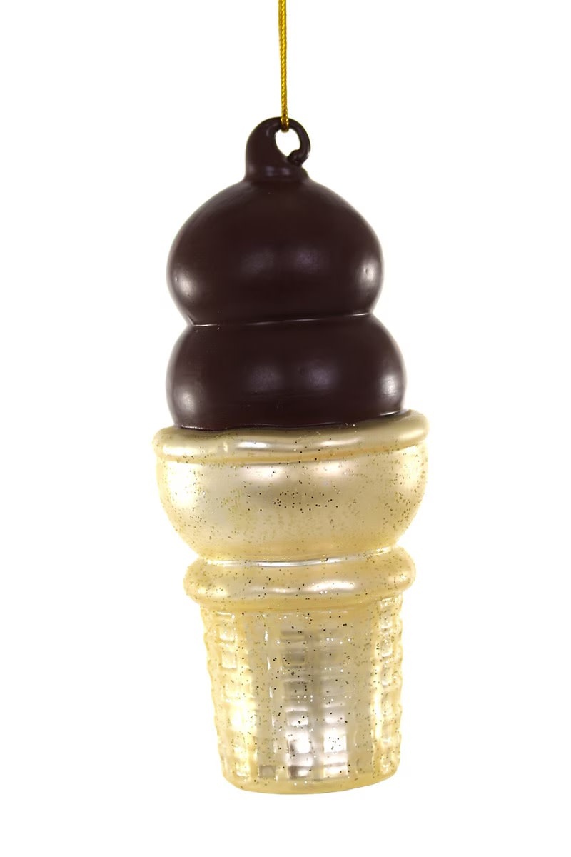 Cody Foster - COF COF OR - Chocolate Dipped Ice Cream Cone Ornament