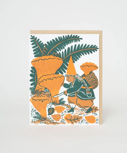 Phoebe Wahl - PW Mushroom Picking Blank Card
