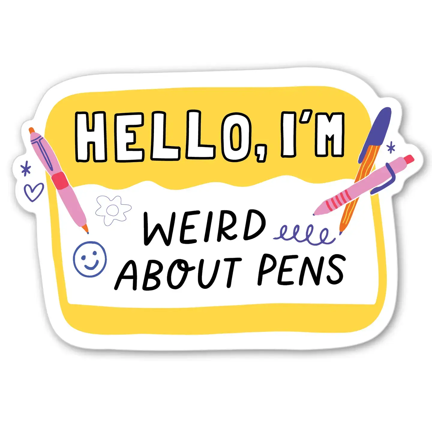 Party of One - POO Weird About Pens Sticker