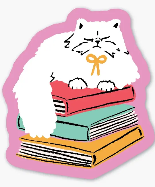 Party of One - POO Book Kitty Sticker