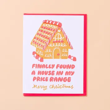 and Here We Are - AHW AHWGCHO0017 - Affordable Ginger Bread House Card