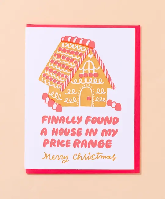 and Here We Are - AHW AHWGCHO0017 - Affordable Ginger Bread House Card