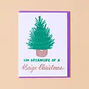 and Here We Are - AHW AHWGCHO0018 - Dreaming of a Beige Christmas Card