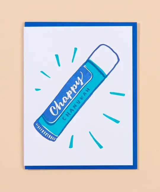 and Here We Are - AHW Chappy Chanukah Hanukkah Card