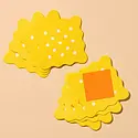 and Here We Are - AHW AHW HG - Cheese & Crackers Letterpress Coaster Set
