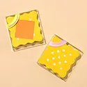 and Here We Are - AHW AHW HG - Cheese & Crackers Letterpress Coaster Set