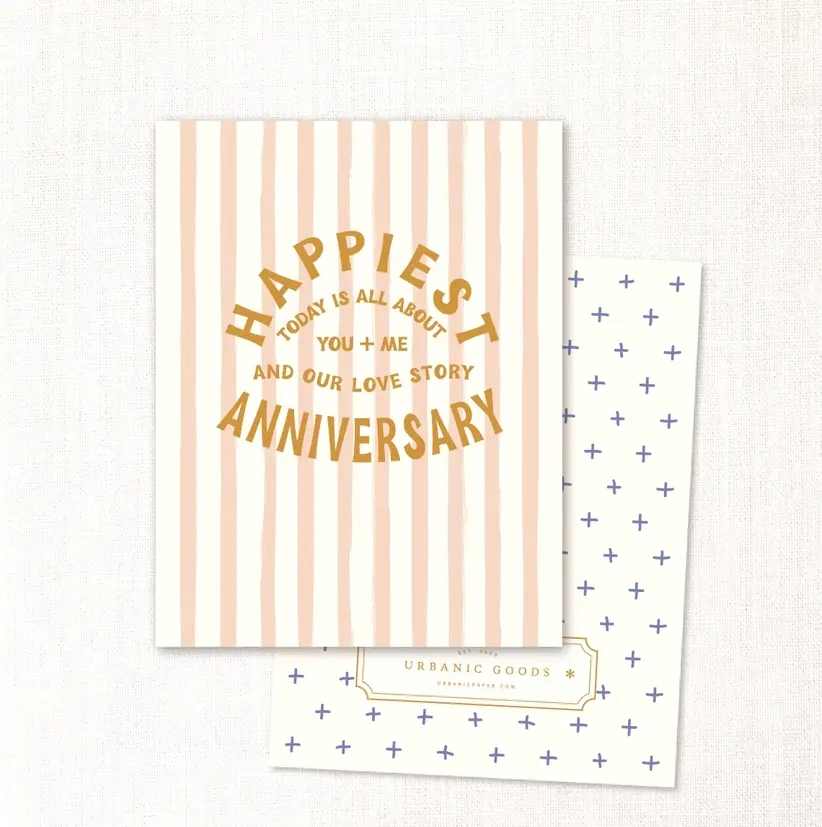 Urbanic Goods - URB You + Me Happiest Anniversary Card