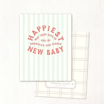Urbanic Goods - URB Snuggles + Kisses New Baby Card