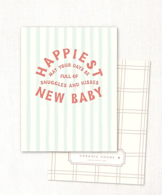 Urbanic Goods - URB Snuggles + Kisses New Baby Card