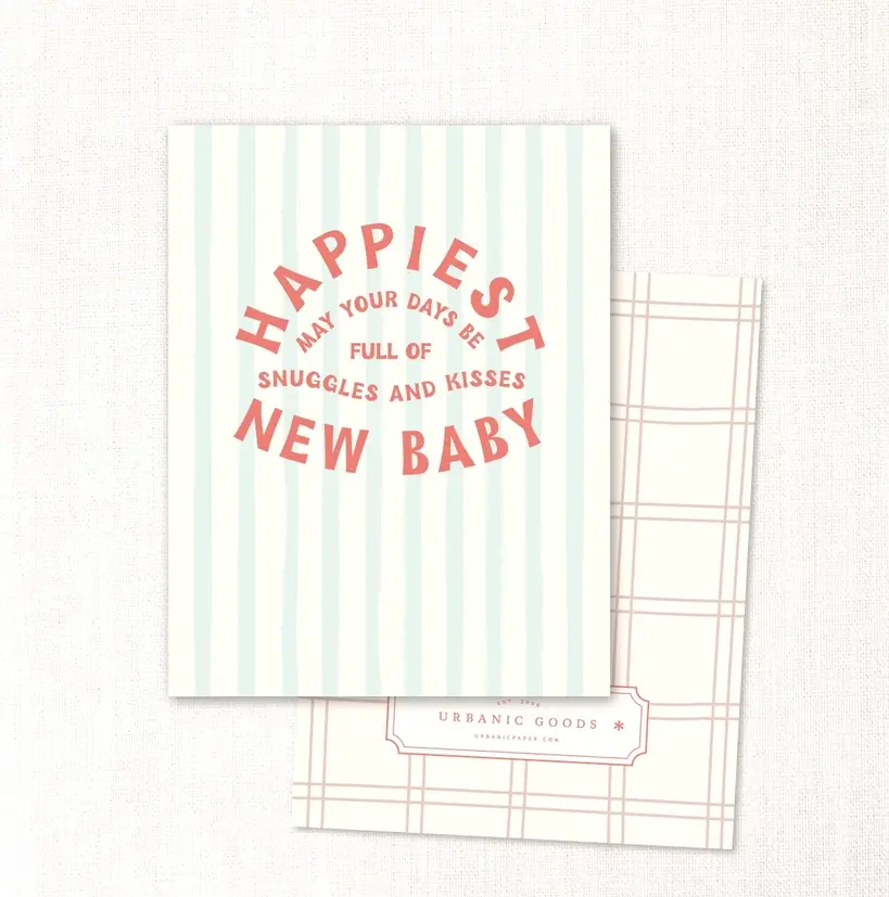 Urbanic Goods - URB Snuggles + Kisses New Baby Card