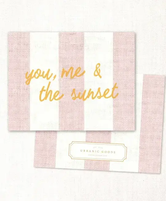 Urbanic Goods - URB You, Me & the Sunset Love Card