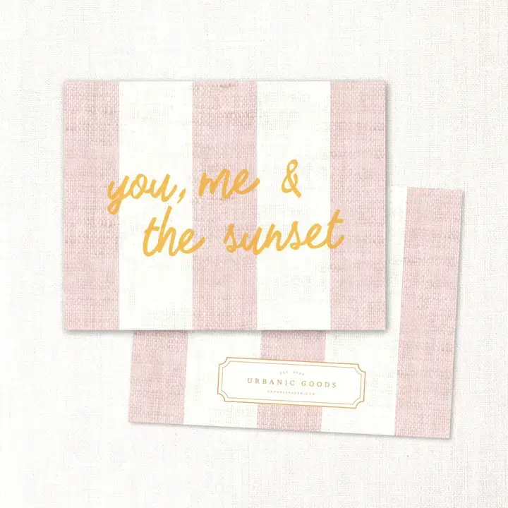 Urbanic Goods - URB You, Me & the Sunset Love Card