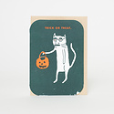 Egg Press - EP Trick or Treat Costumed Cat Halloween Card