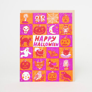 Phoebe Wahl - PW Spooky Squares Halloween Card