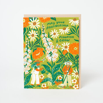 Phoebe Wahl - PW Flourish & Grow Partnership Wedding Card