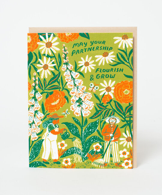 Phoebe Wahl - PW Flourish & Grow Partnership Wedding Card