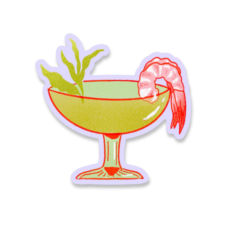 Mel Andrel - MA Shrimp Cocktail Sticker