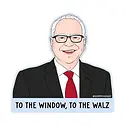 Sammy Gorin - SAG To the Window, To the Walz Sticker