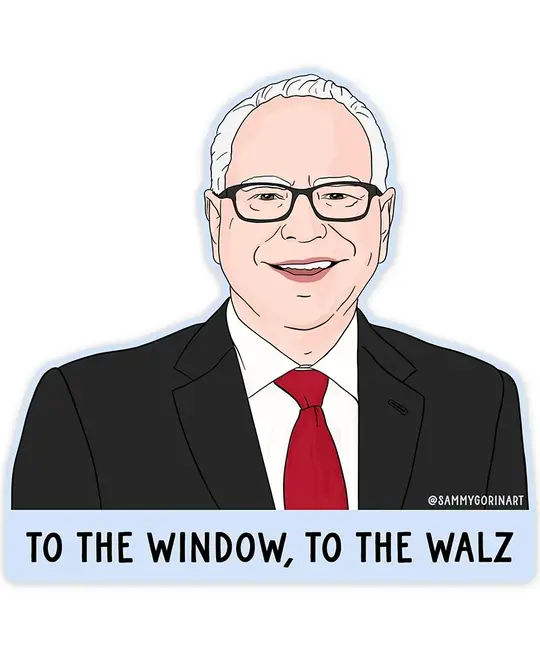 Sammy Gorin - SAG To the Window, To the Walz Sticker