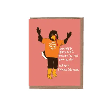 La Familia Green - LFG LFGGCTH0006 - Turkey Trot Thanksgiving Card