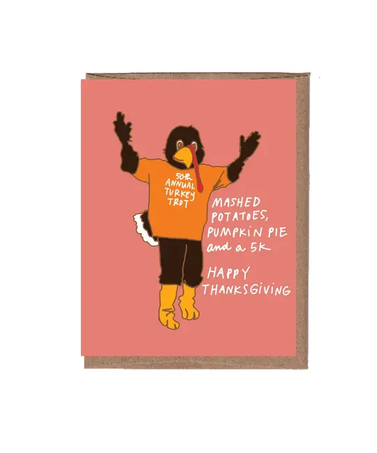 La Familia Green - LFG LFGGCTH0006 - Turkey Trot Thanksgiving Card