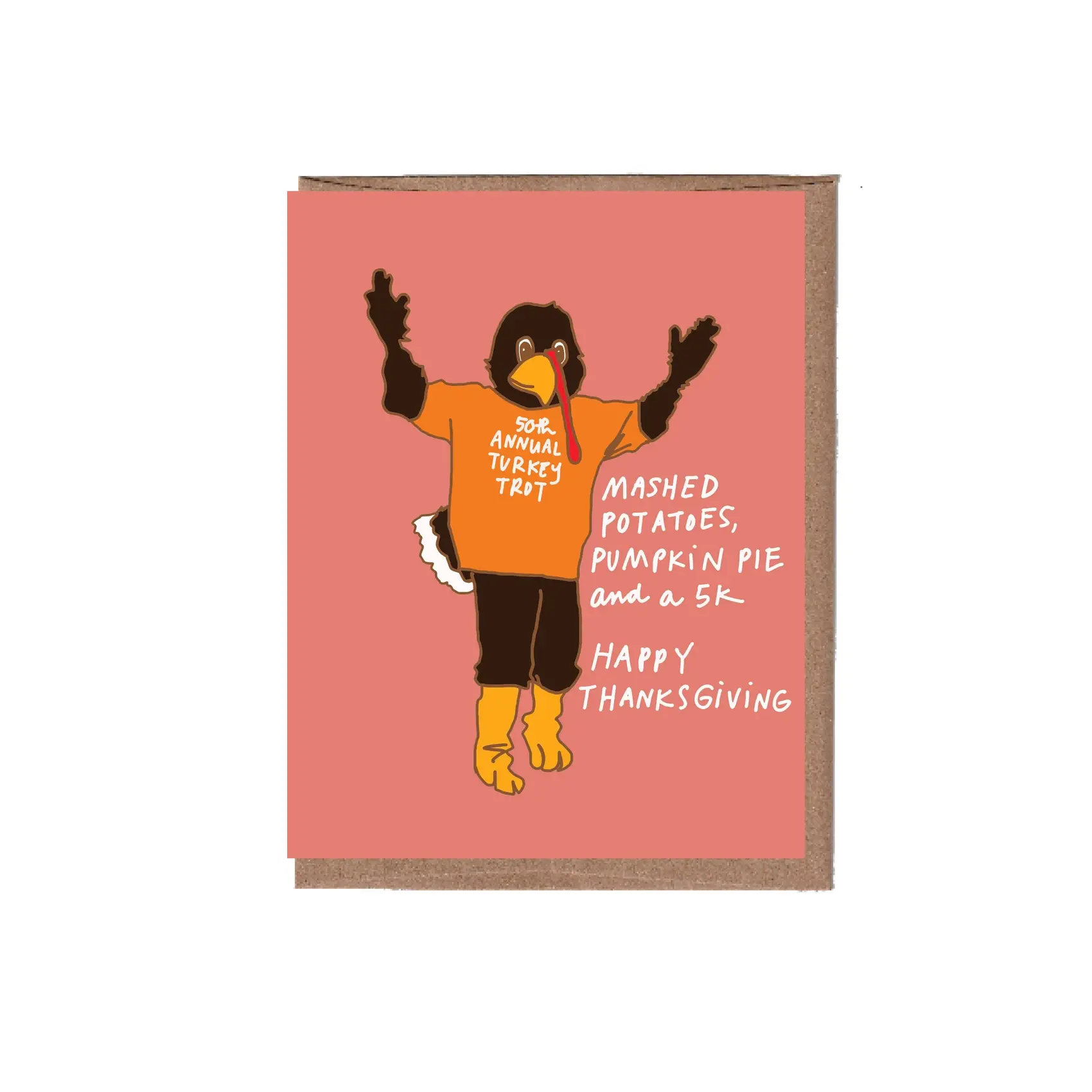 La Familia Green - LFG LFGGCTH0006 - Turkey Trot Thanksgiving Card