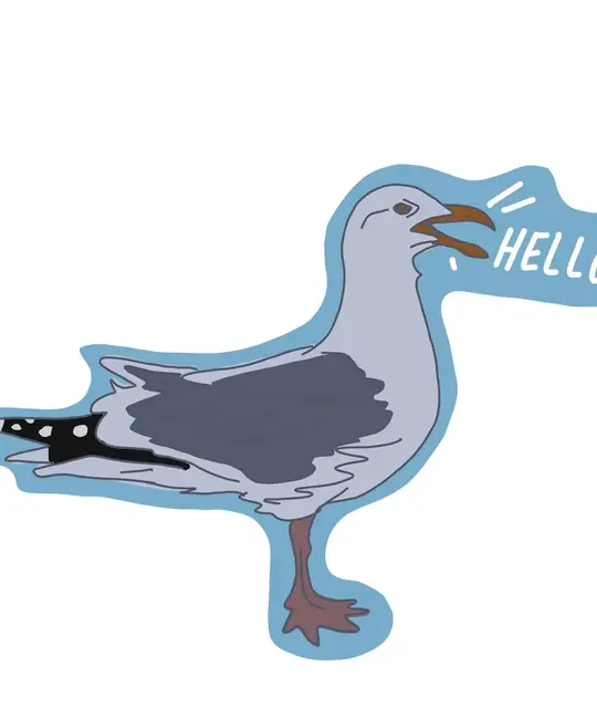 La Familia Green - LFG LFG ST - Seagull Hello Sticker