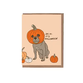 La Familia Green - LFG LFGGCHA0012 - Pumpkin Dog Halloween Card