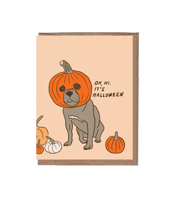 La Familia Green - LFG LFGGCHA0012 - Pumpkin Dog Halloween Card