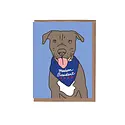 La Familia Green - LFG LFGGCMI0018 - Madam President Dog Bandana Kamala Card