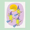 The Good Twin - TGT TGTGCHA0006 - Frog Witches Happy Haunting Halloween Card