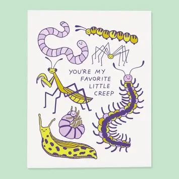 The Good Twin - TGT TGTGCFR0007 - Little Creep Bug Card