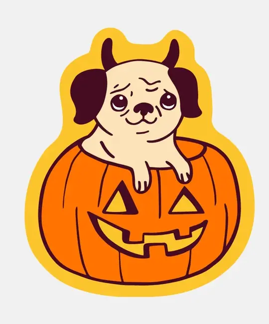 The Good Twin - TGT TGT ST - Pumpkin Peg Sticker