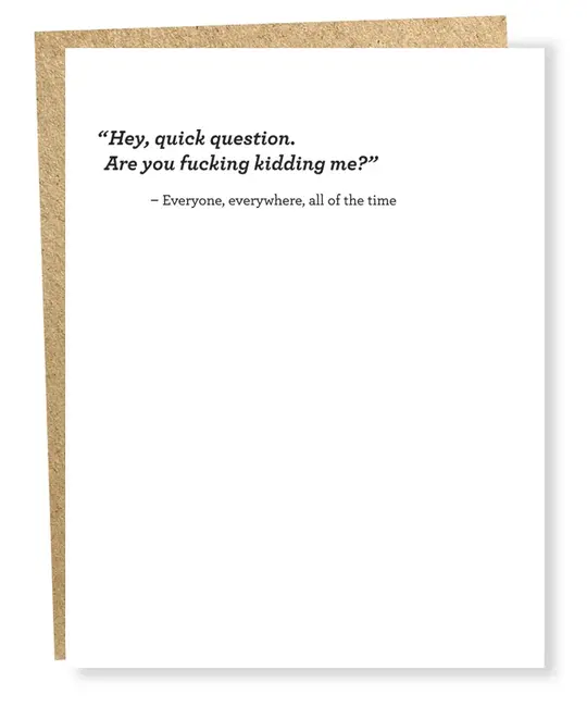 Sapling Press - SAP SAPGCHU0146 - Quick Question Card