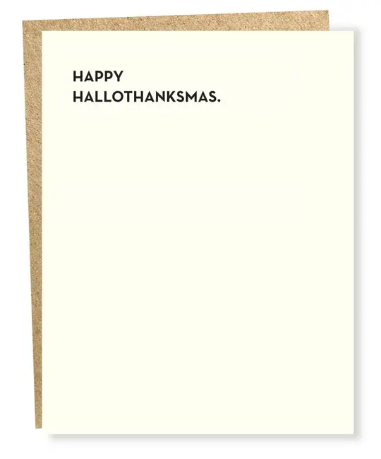 Sapling Press - SAP SAPGCSE0001 - Happy Hallothanksmas Card