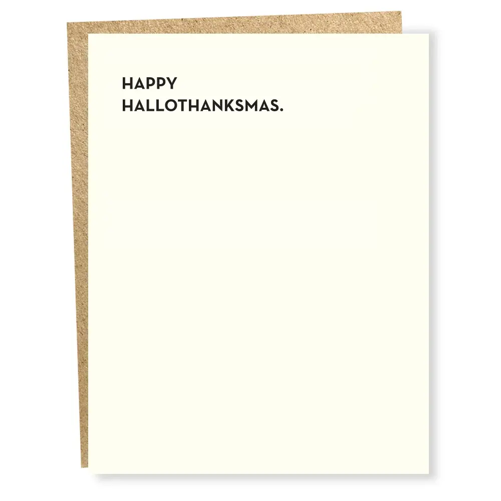 Sapling Press - SAP SAPGCSE0001 - Happy Hallothanksmas Card