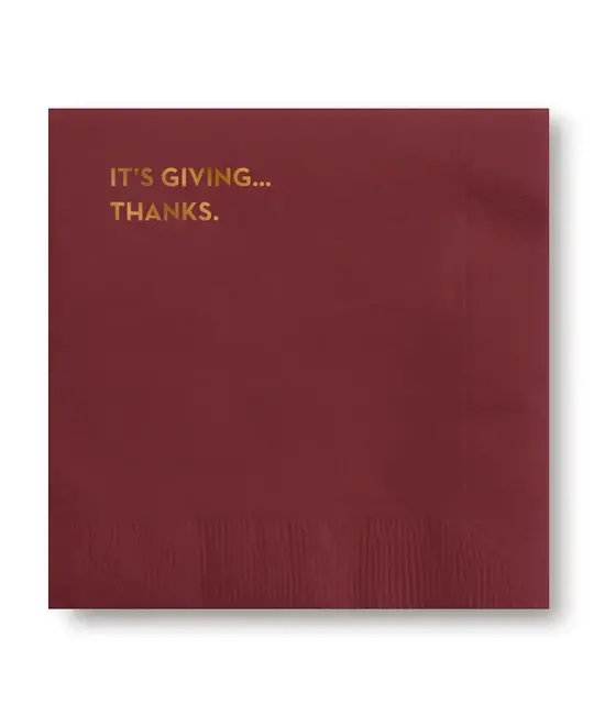 Sapling Press - SAP SAP PSNA - It's Giving Thanks Thanksgiving Cocktail Napkins