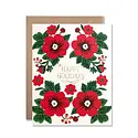 Hartland Brooklyn - HAR HAR NSHO - Poinsettia 2 Happy Holidays Boxed Note Set
