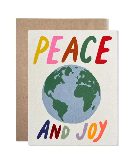 Hartland Brooklyn - HAR HARGCHO0013 - Peace and Joy Earth Holiday Card