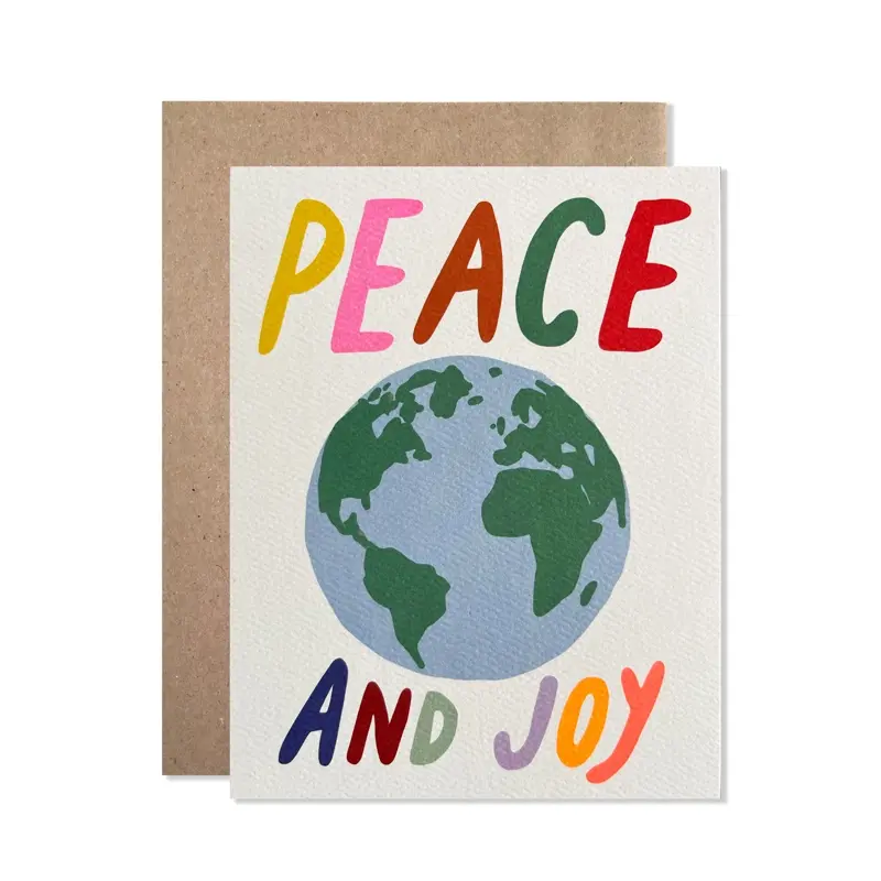 Hartland Brooklyn - HAR HARGCHO0013 - Peace and Joy Earth Holiday Card