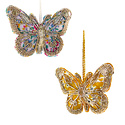 Cody Foster - COF Tinsel Papillion Butterfly Ornament (Assorted)
