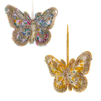 Cody Foster - COF Tinsel Papillion Butterfly Ornament (Assorted)
